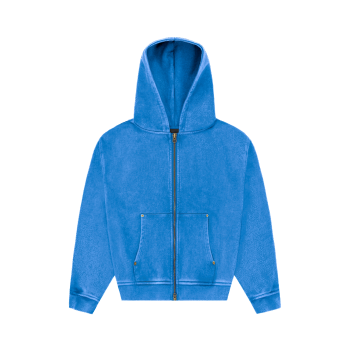 Experiment Five Disterssed Logo zip Hoodie